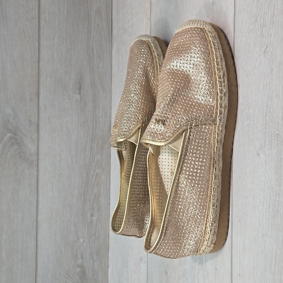 Michael Michael Kors  KendricGlitter Espadrille Platform Loafer  shoes 9.5M - Picture 3 of 14